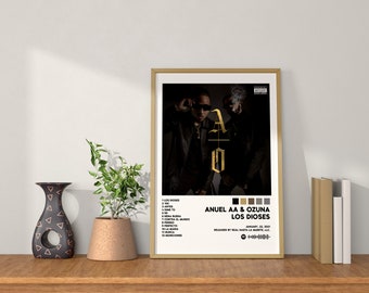 Anuel AA / LOS DIOSES / Imprimible digital, portada del álbum, poster