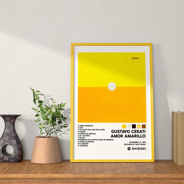 Gustavo Cerati / Amor Amarillo / Digital printable, album cover, poster