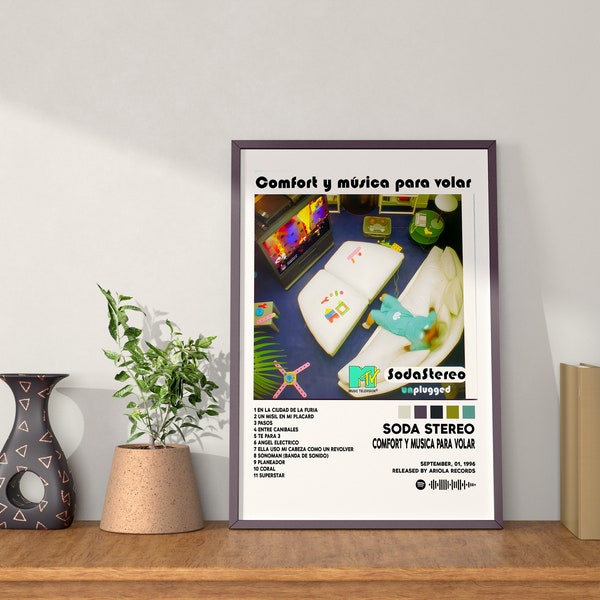 Soda Stereo / Comfort y Música Para Volar / Digital printable, album cover, poster