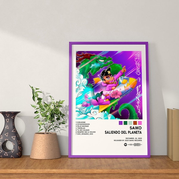 Saiko / Saliendo Del Planeta / Imprimible digital, portada del álbum, poster