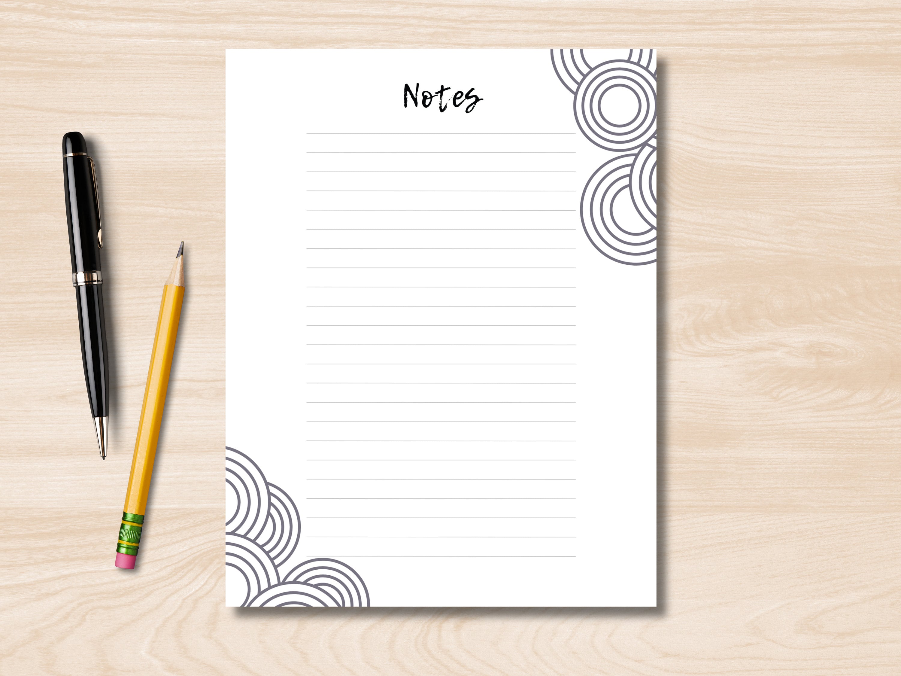 Notes Printable, Study Note Taking, School Note-taking Print Out ...