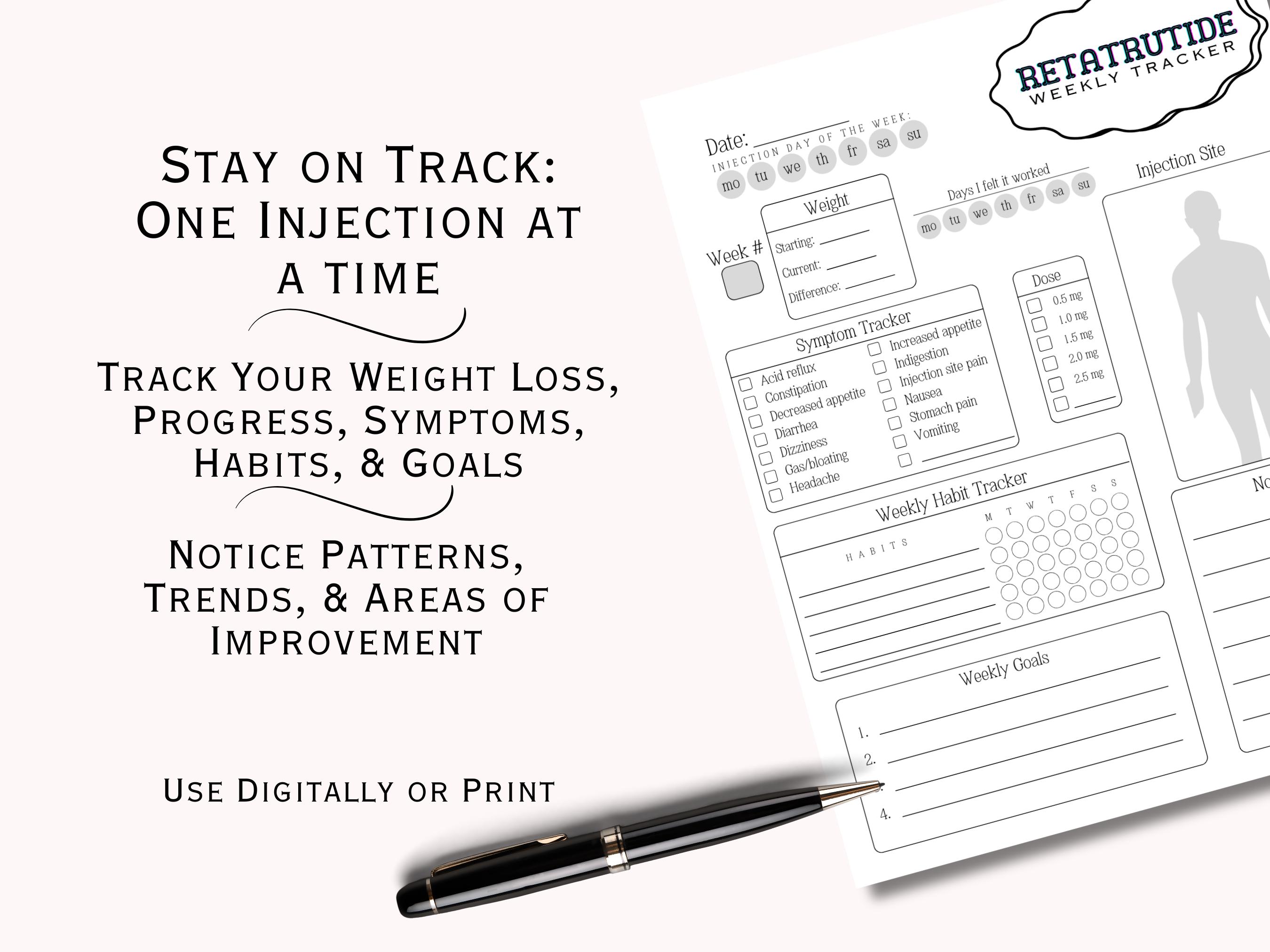 retatrutide calculator for weight loss Retatrutide Weight Loss Tracker, Reta Journal Planner, GLP 3 Injection  Trackers, GLP Log, GLP Chart, Compound Weekly Journals, Weight Logs