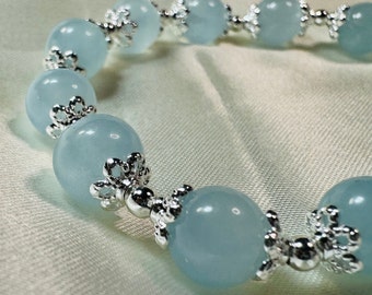 Aquamarine Bracelet, March Birthstone