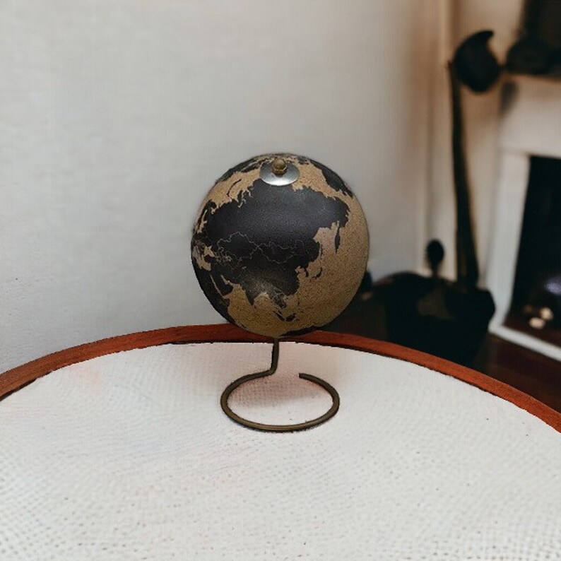 Globe Cork Board for Geography Decor Pin Board World Map for Pinning