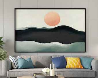 Georgia O'Keeffe Canvas Wall Art, Georgia O'Keeffe Sunset, Long Island Canvas Print, Sunset Canvas Art, Canvas Print Art, Famous Wall Art