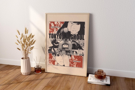 Anime Canvas Wall Art, Tokyo Ghoul  Wall Art, Anime Poster, Anime Wall Decor, Gift For Anime Lovers, Anime Wall Art, Tokyo Ghoul Poster