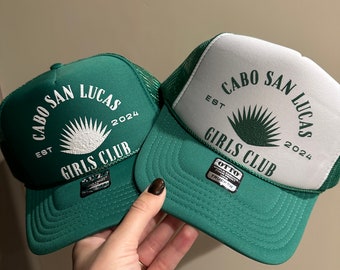 Customizable Girls Club Trucker Hats, Foam Trucker Hats, 1 Color Vinyl