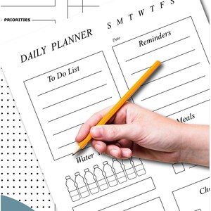 Minimalist Planner Bundle | Daily, Weekly, Budget (PDF Instant Download) image 8