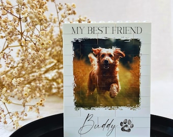 Bloque de foto LEGO® personalizado, rompecabezas de foto LEGO®, mascota, perro, foto de perro, imagen de perro, recuerdo de mascota, mamá de perro, papá de perro