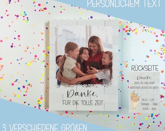 Bloque de foto LEGO® personalizado, rompecabezas de foto LEGO®, regalo fotográfico, fotografía, dedicatoria personal, regalo único, ladrillos entrelazados