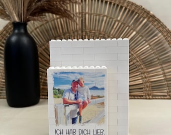 Personalized LEGO® photo block, LEGO® photo puzzle, photo gift, photography, personal dedication, unique gift, building blocks