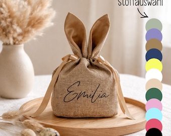 Cesta de Pascua personalizada / Cesta de Pascua / Nido de Pascua con nombre / Regalo de Pascua para niños / Bolsa de Pascua / Yute / Huevos de Pascua / Pascua