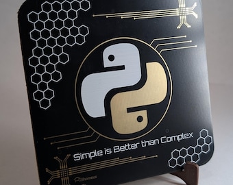 Python Circuit Board Coaster – Geek Programmer Gift