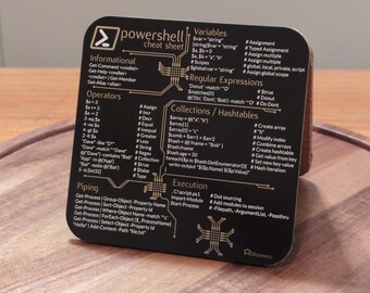 Python Cheat Sheet Coaster Premium Circuit Board Coaster for Geeks ...