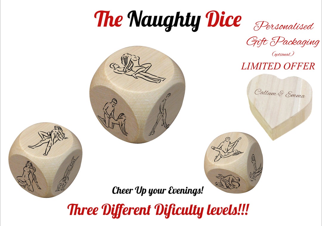 The Naughty Dice Game the Best Adult Game, Gift for Him, Gift for Her