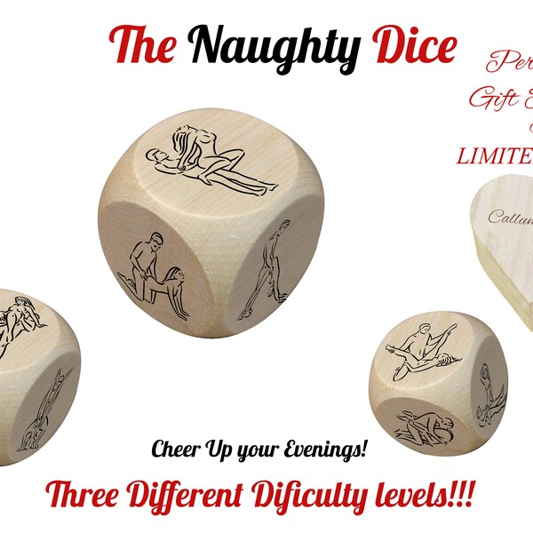 The Naughty Dice Game - The Best Adult Game, Gift for Him, Gift for Her, Couples Gift, Sensual Gift, Birthday Gift, Valentines Gift