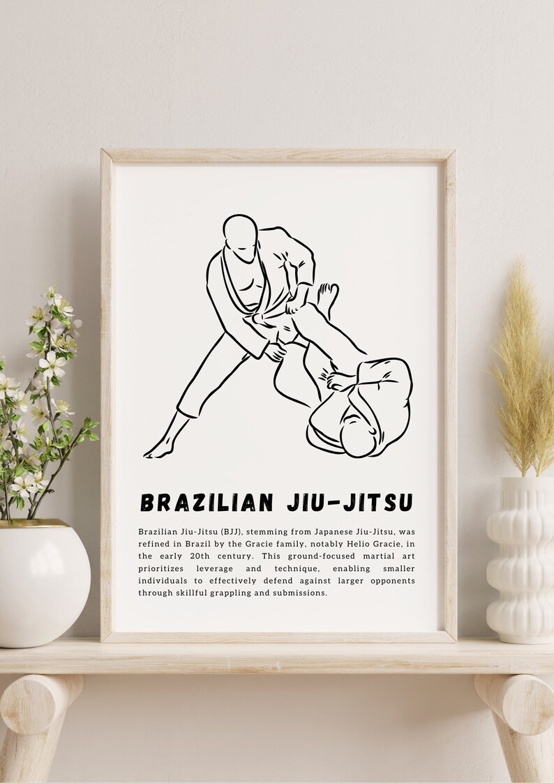 Brazilian Jiu-jitsu Poster BJJ Poster. - Etsy