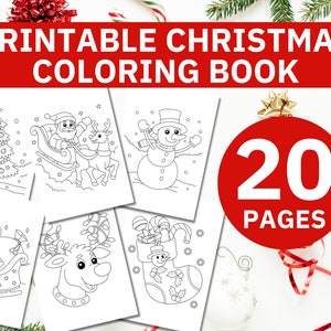 Festive Wonderland: Printable Christmas Coloring Book - 20 Joyful Designs