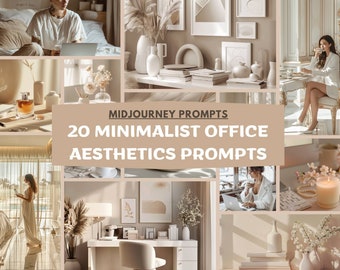 Midjourney Prompts Aesthetic Office Prompts Minimalist Design AI Art Social Media Branding Prompt Midjourney V6 Prompt Guide  Ai Art Woman