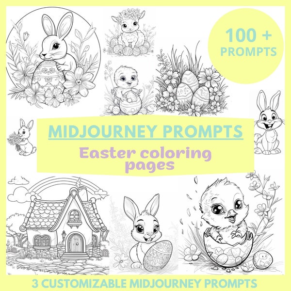 Midjourney Coloring Book Prompt Etsy