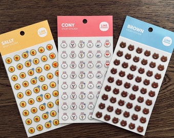 LINE-FRIENDS Epoxy Stickers