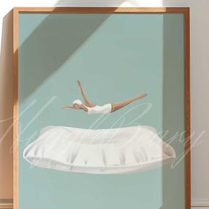 Schlafzimmer Poster Schlaf Gut Gute Nacht Self Care Me Time Kissen Poster Schlafende Königin Schönheit Wand Kunst Bett Ruhe Entspannendes Geschenk
