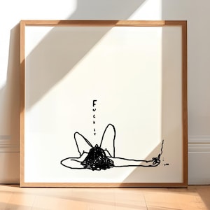Póster de arte motivacional divertido y feminista cansado, impresión de empoderamiento femenino, regalo, mujer poderosa, activismo, cita, obra de arte, lucha contra el patriarcado, relájate y descansa.