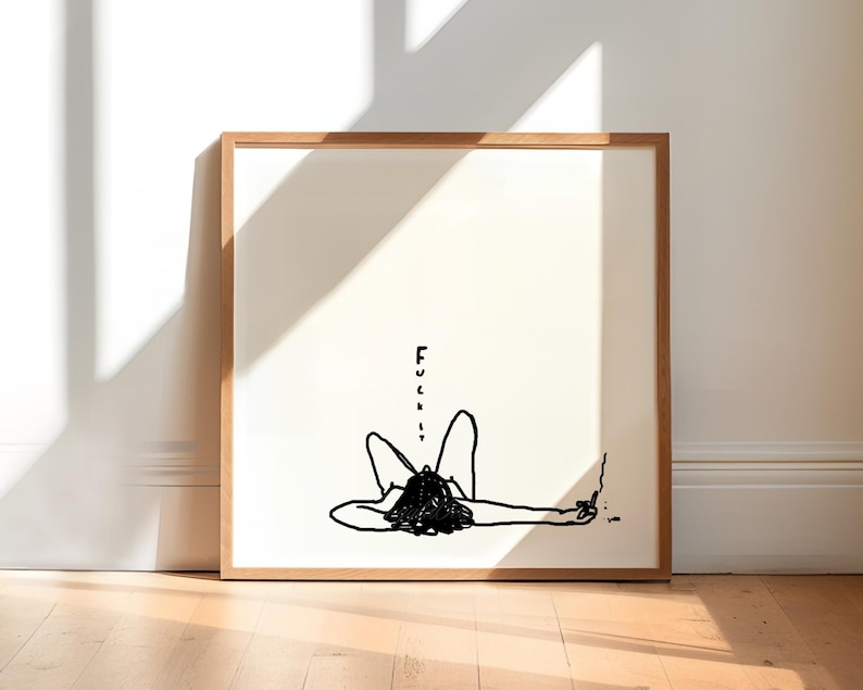 Funny Feminist Art Poster Female Empowerment Print Feminism Feminist Gift Girls Power Woman Rights Activism Quote Artwork Fight Patriarchy Tired