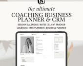 Notion Template for Coaches | Coaching Business Planner CRM Client Tracker Client Onboarding Invoice Tracker Course Creator Client Manager