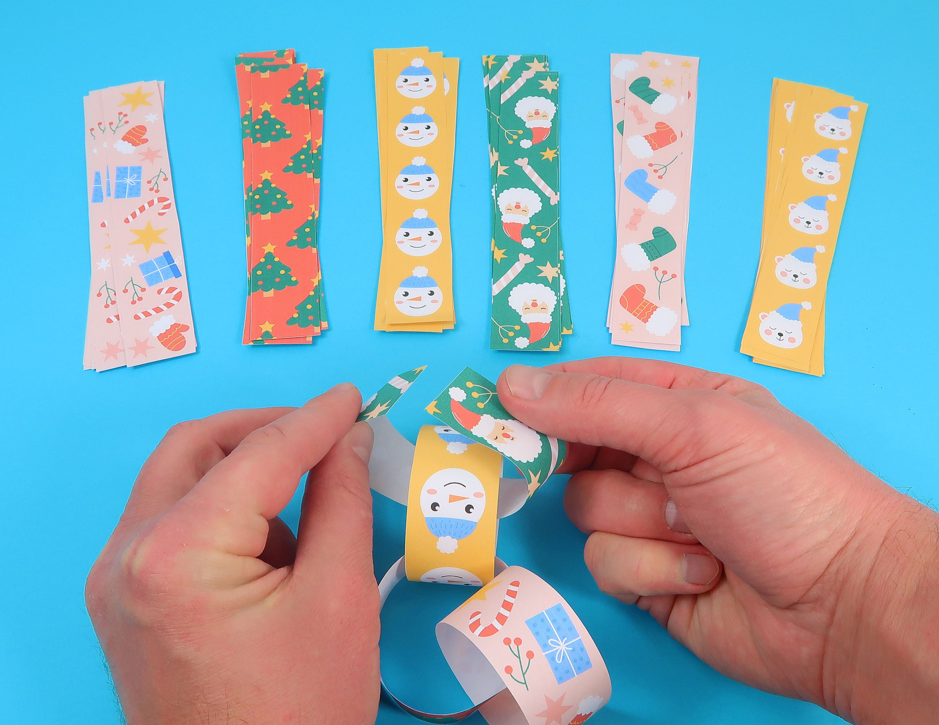 Printable Christmas Paper Chain - Il Fullxfull.5582200995 J8xx