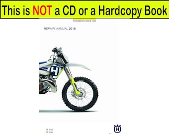 Manuel de réparation Husqvarna TE250i TE300i 2018 PDF | Guide des services d'atelier | Téléchargement numérique