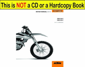 KTM 250 Sx-F Handbuch 2019 Service Reparatur PDF | XC-F Werkstatt | Sofort Download