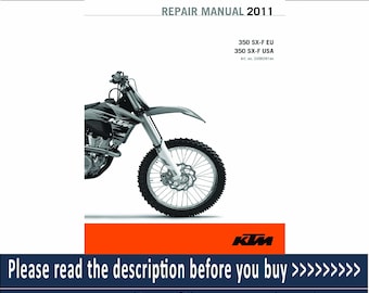 Manuel de réparation du service KTM 350 SXF et XCF 2011 Pdf