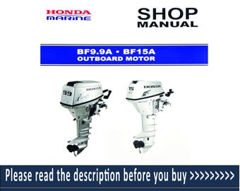 Manuel d'entretien du moteur hors-bord Honda BF9.9A BF15A (téléchargement PDF) | Guide de réparation