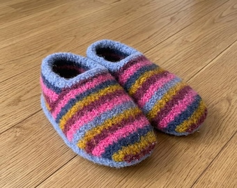 Modèle de tricot de chaussons de marin | Tutoriels vidéo et modèle | Téléchargement instantané