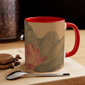 Blooming Red Lotus Mug
