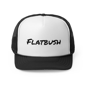 Flatbush Brooklyn New York Trucker Cap - Vintage Style Baseball Hat, Hipster Fashion Accessories, Retro Snapback Cap, Streetwear Headwear,