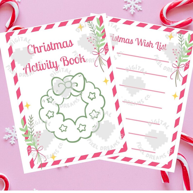 Christmas Activity Book,christmas Coloring Pages, Christmas Printable