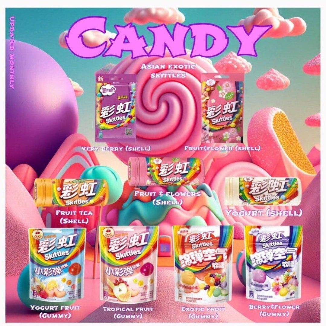 Exotic Skittles Candy Etsy