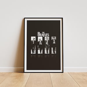 Póster de los Beatles, Impresión de póster de los Beatles, Decoración de habitación de los Beatles, Póster de álbum minimalista, Póster de artista, Regalo musical, Los Beatles