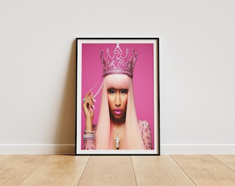Nicki Minaj-affisch, Nicki Minaj-affischtryck, Nicki Minaj-albumaffisch, minimalistisk albumaffisch, konstnärsaffisch, musikgåva, Nicki Minaj