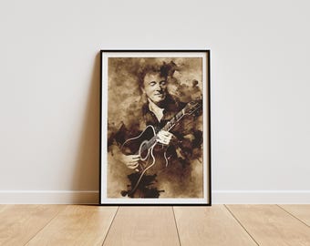 Bruce Springsteen Poster , Bruce Springsteen Poster Print ,Bruce Springsteen Album Poster , Artist Poster , Music Gift , Bruce Springsteen