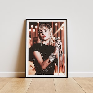 Miley Cyrus Poster , Miley Cyrus Poster Print , Miley Cyrus Album Poster, Minimalist Album Poster , Artist Poster , Music Gift , Miley Cyrus