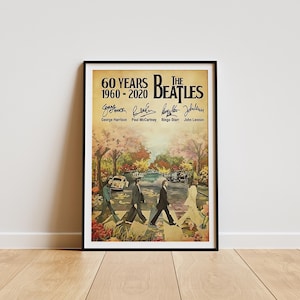 Póster de los Beatles, Impresión de póster de los Beatles, Decoración de habitación de los Beatles, Póster de álbum minimalista, Póster de artista, Regalo musical, Los Beatles