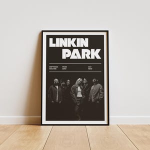 Linkin Park, Linkin Park Album Poster, Linkin Park Room Decor, , Minimalist Album Poster, Artist Poster , Linkin Park
