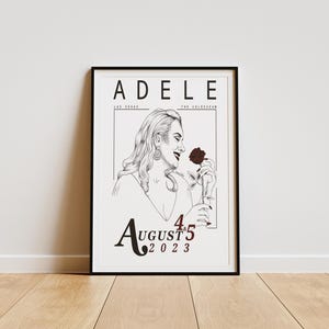 Adele Poster, Adele Album Poster, Adele Room Decor,  Minimalist Album Poster, Artist Poster , Adele