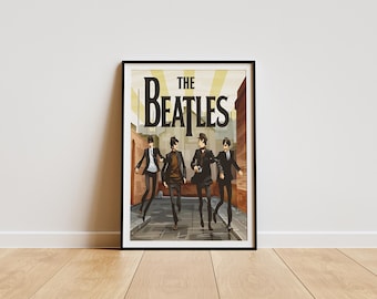 The Beatles Poster , The Beatles Poster Print , The Beatles Room Decor , Minimalist Album Poster , Artist Poster , Music Gift , The Beatles