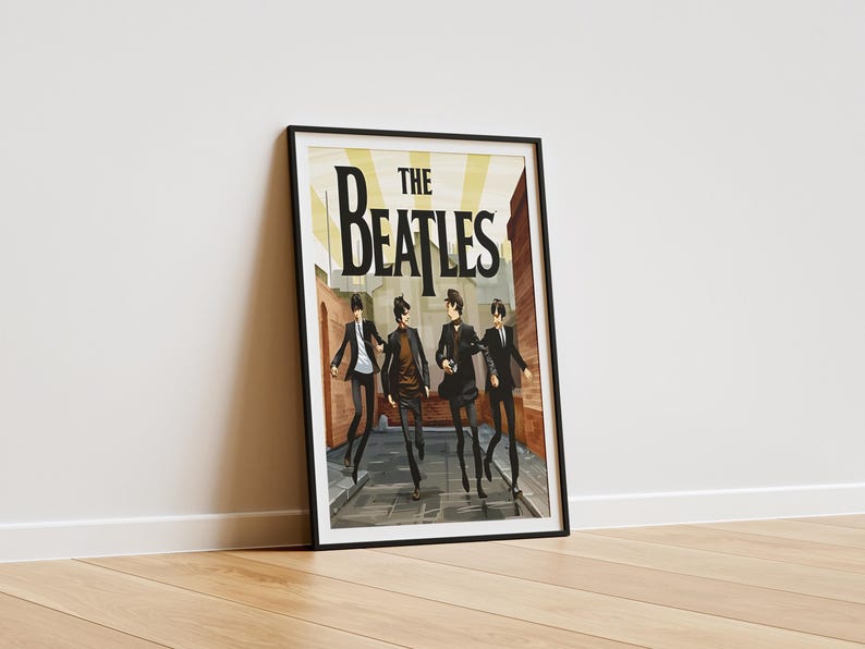 The Beatles Poster , the Beatles Poster Print , the Beatles Room Decor ...