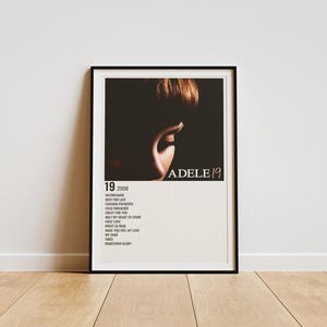 Adele Poster, Adele Album Poster, Adele Room Decor,  Minimalist Album Poster, Artist Poster , Adele