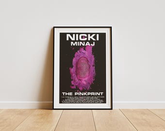 Nicki Minaj-affisch, Nicki Minaj-affischtryck, Nicki Minaj-albumaffisch, minimalistisk albumaffisch, konstnärsaffisch, musikgåva, Nicki Minaj